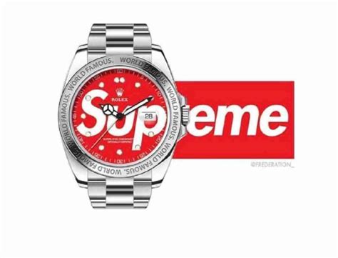 rolex and supreme collab|supreme x rolex.